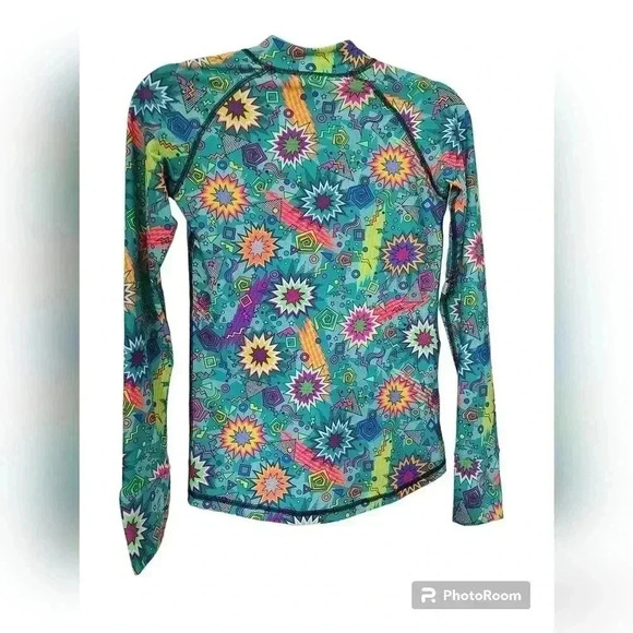 Shadesuits Rash Guard, UPF50, PowerGirl Teal - Picture 3 of 4